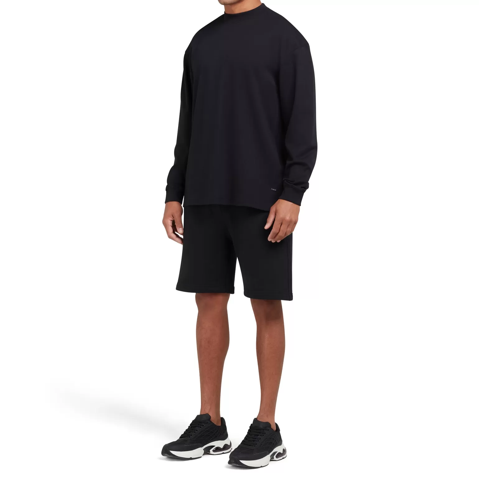 Men Mallet T-Shirts^ Long Sleeve Interlock Tee Black Organic