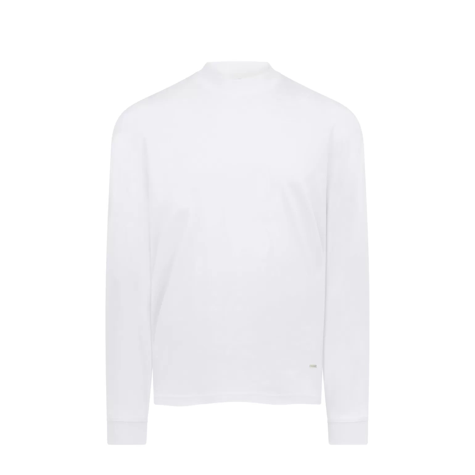 Men Mallet T-Shirts^ Long Sleeve Interlock Tee White Organic